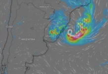 Inminente impacto de un ciclón que traerá fuertes tormentas, lluvias y granizo en Argentina