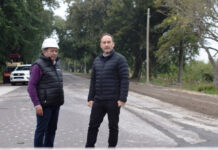 Mariano Hormaechea recorrió obra de remodelación y repavimentación de Avenida Francisco Sa