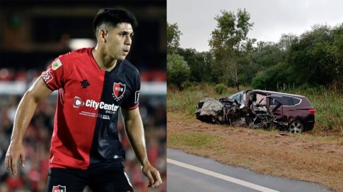 accidente jugador de newells