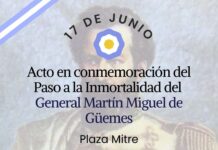 Paso a la inmortalidad del General Martín Miguel de Güemes