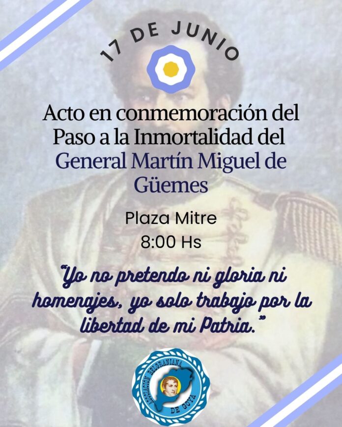 acto paso a la inmortalidad de guemes