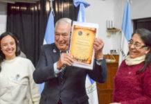 Diploma de honor al mérito: En representación de la municipalidad el viceintendente Sebastian Mazzaro participó del reconocimiento al Brigadier Mayor Gustavo Ruben Zini