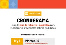 Provincia paga en simultáneo medio aguinaldo y Plus de Refuerzo de junio