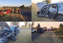 Accidente de tránsito en el acceso a Santa Lucía