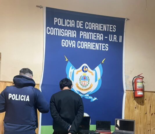 La Policía de Goya esclarece robo, recuperan equipos informáticos y aprehenden al presunto autor