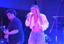 ANTE UNA MULTITUD: Brillante actuación de Karina en la inauguración de Espacio Guajó en Corrientes