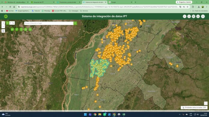 zona rural de goya afectada por temporal