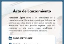 Se llevará adelante el Acto de Apertura de la Licenciatura en Educación