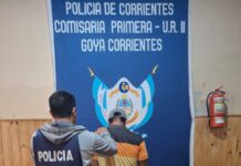 Personal de la Comisaría Primera de Goya recuperó garrafa y demoraron al supuesto autor