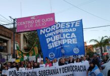 5° MARCHA UNIVERSITARIA En Corrientes y Resistencia se marchó en defensa de la Universidad y la Educación